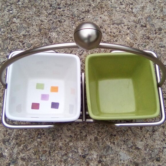 Pampered Chef Simple Additions Serve Ware with Caddy - Picture 3 of 3